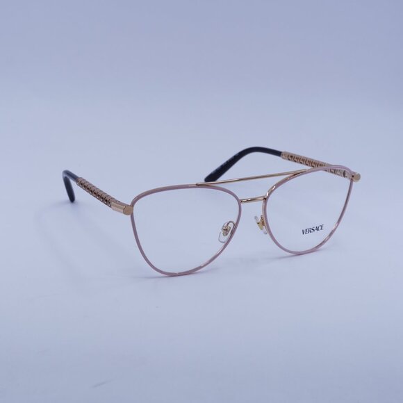 Versace VE1296 1515 Eyeglasses Pastel Rose 55mm Cat Eye Frame - Picture 3 of 8
